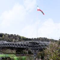 نمای پارک طالقانی از پل طبیعت 
